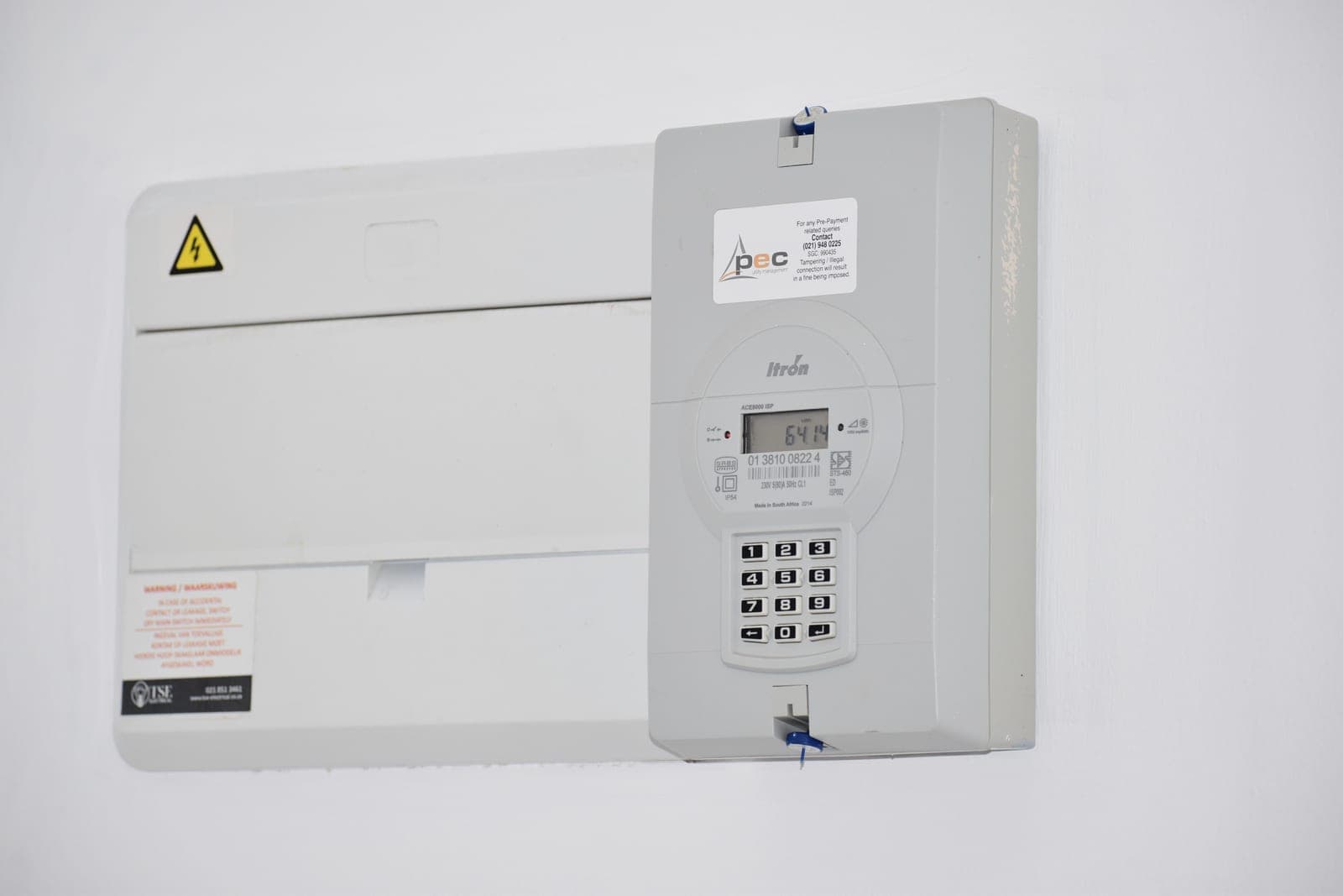 A domestic electricity meter